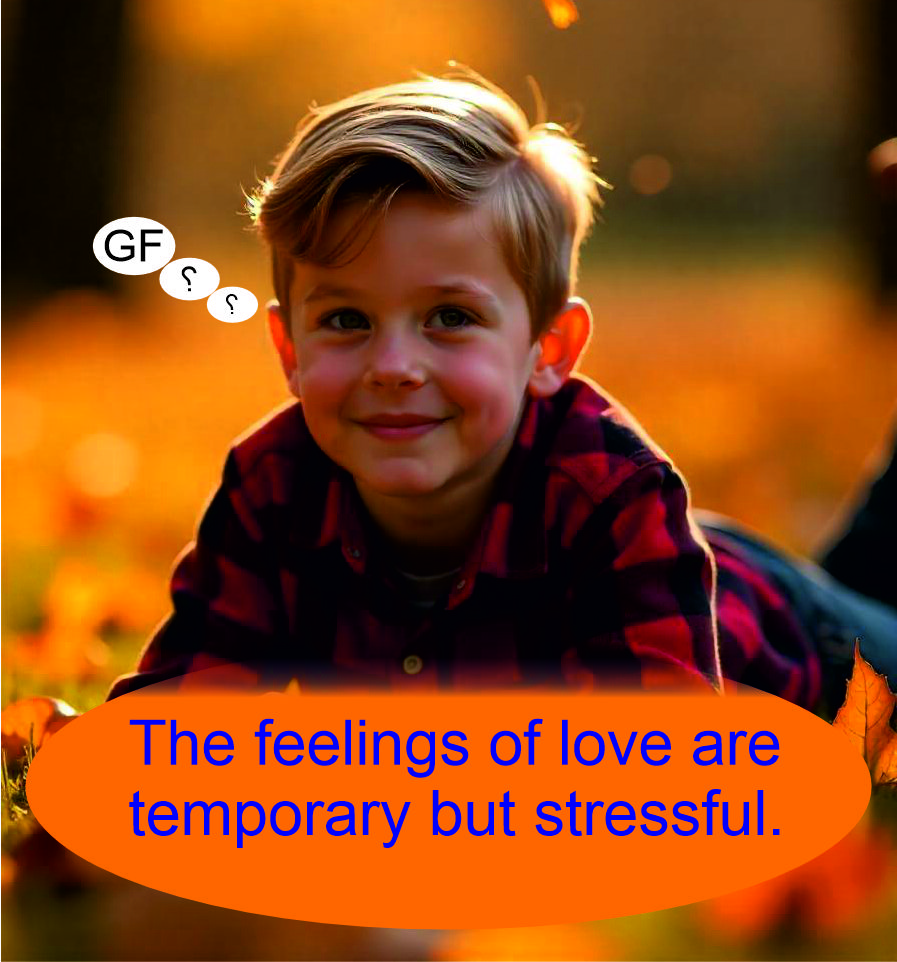 The feelings of love are temporary but stressful.