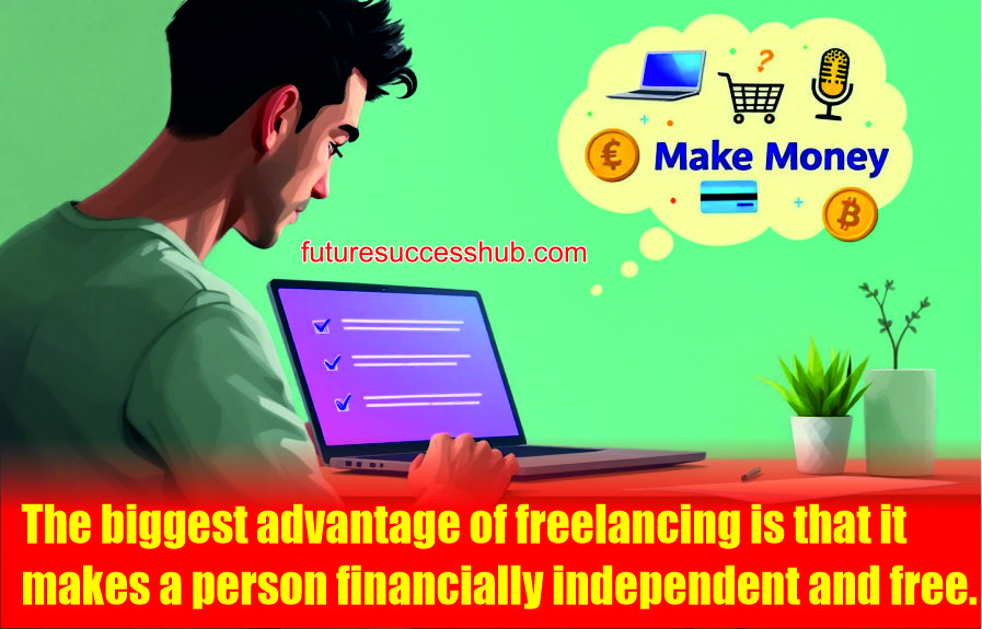 The biggest advantage of freelancing is that it makes a person financially independent and free.