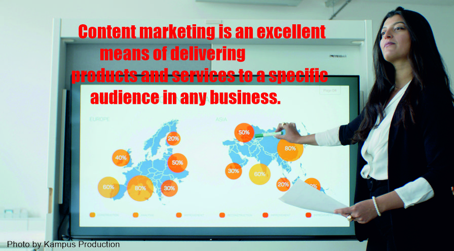 Content marketing is an excellent means of delivering products and services to a specific audience in any business.
